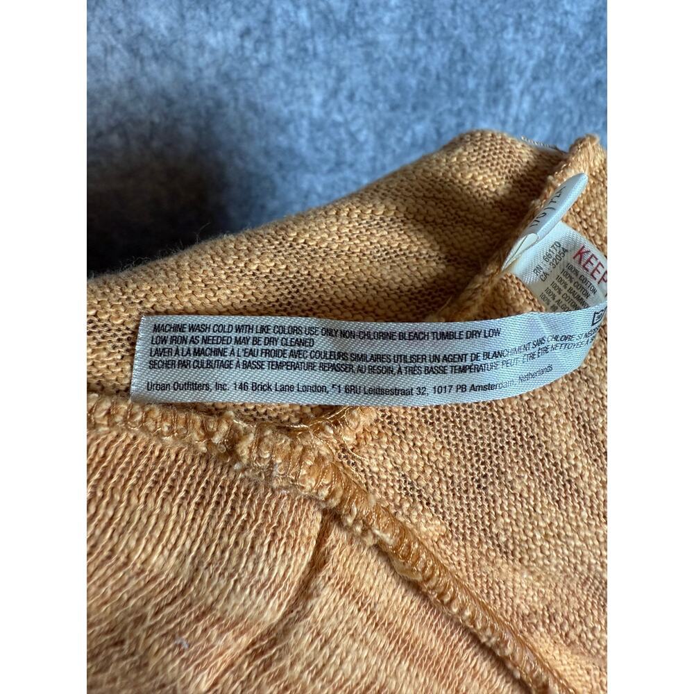 Free People Beach Orange 100% Cotton Wide Leg Dual Side Tie Pants - Small - Picture 7 of 10